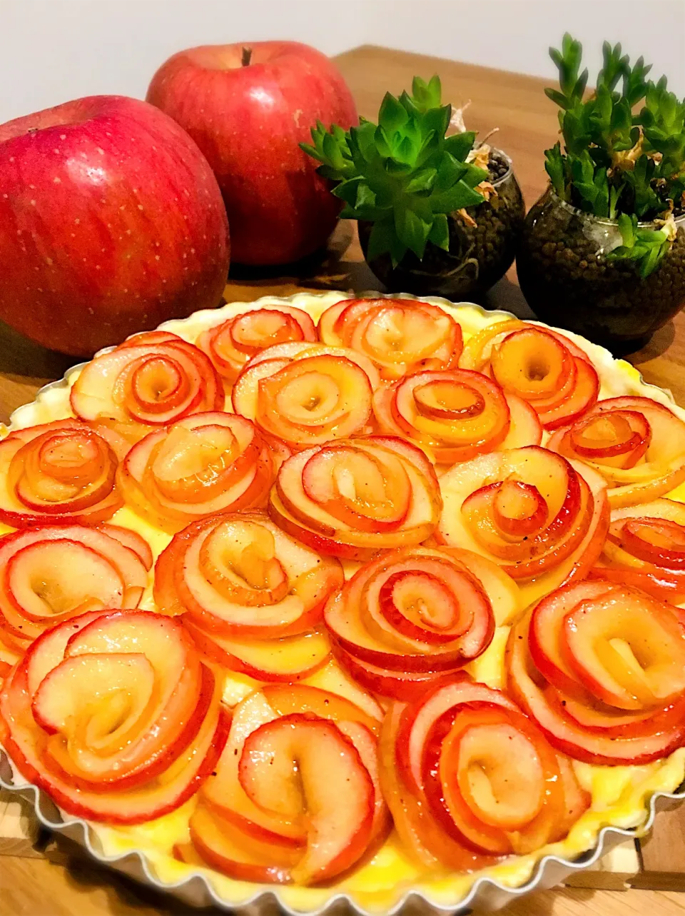 🌹薔薇のアップルパイ🍎🥧✨|ミッチ☆ママさん