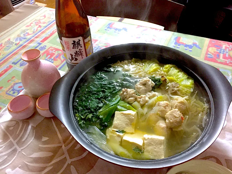 寄せ鍋で頂きまぁす🍶 白子も入れたよ〜|Emiさん