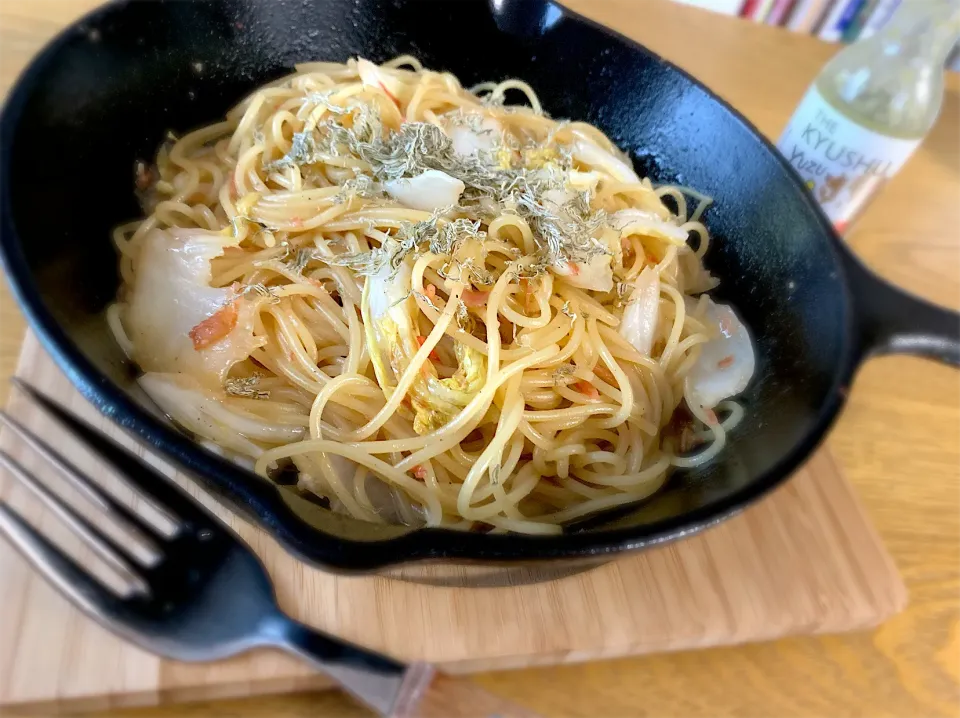 Snapdishの料理写真:白菜の和風パスタ☆|あやさん