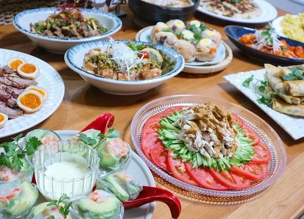 宅飲み中華パーティー|mikiteeee52さん