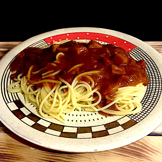 カレーの残りでパスタ🍝|Shin_chanさん