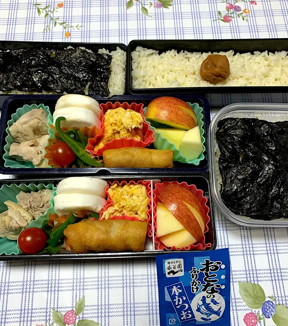 3人のお弁当12/2|iguigupopさん