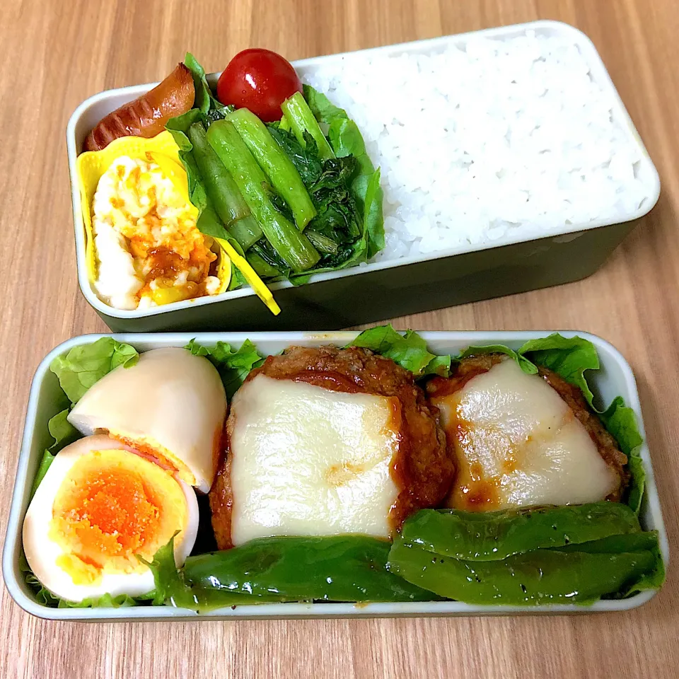 高3男子のお弁当　ハンバーグ|チャコさん