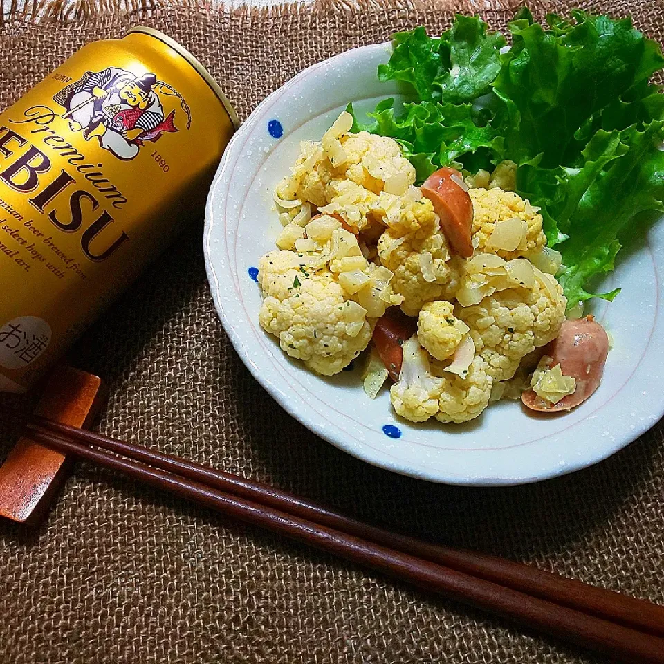 Snapdishの料理写真:山本真希さんの料理 カリフラワーのカレーマヨサラダ|真希さん