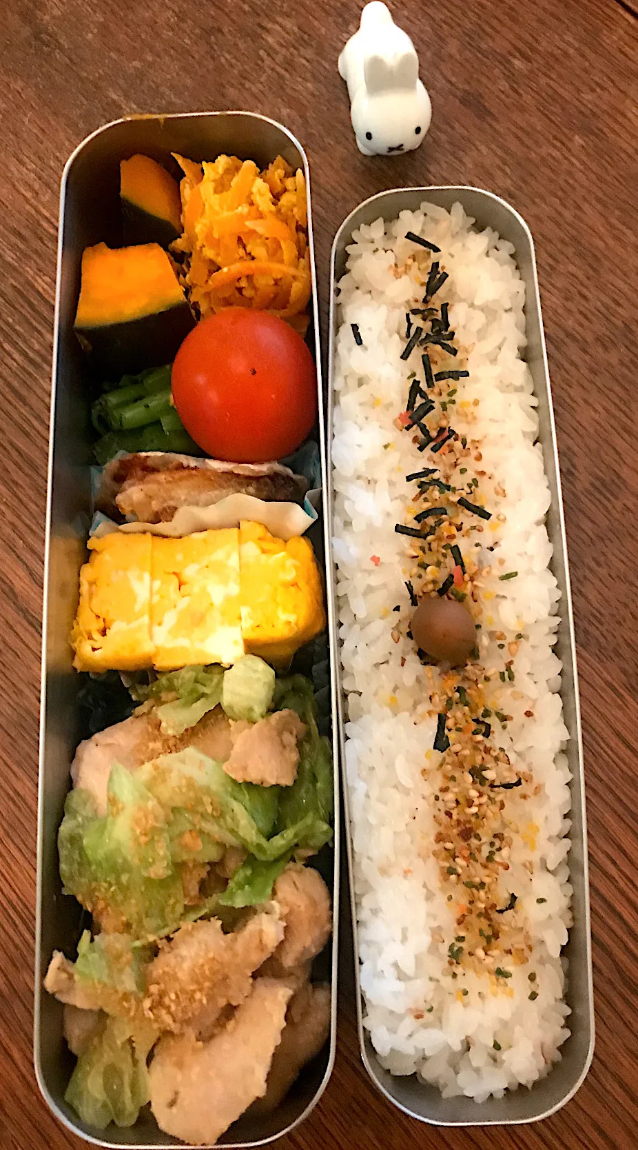 ランチ #お弁当  #お弁当記録  #サーモス  #チキンガーリックソテー|小松菜さん