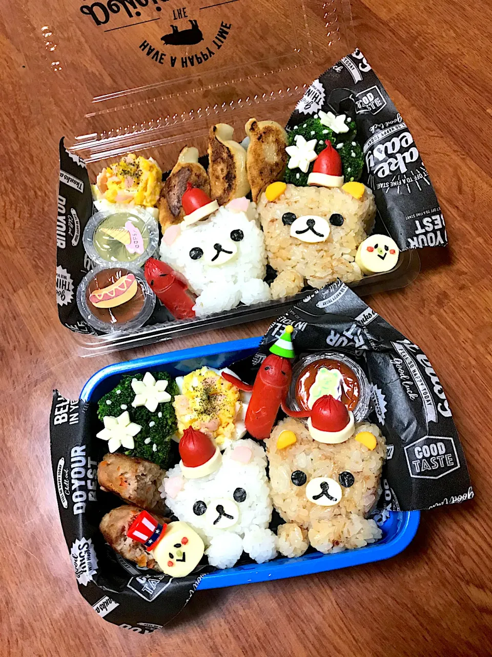 Snapdishの料理写真:リラックマ&コリラックマ弁当♡|かなさん