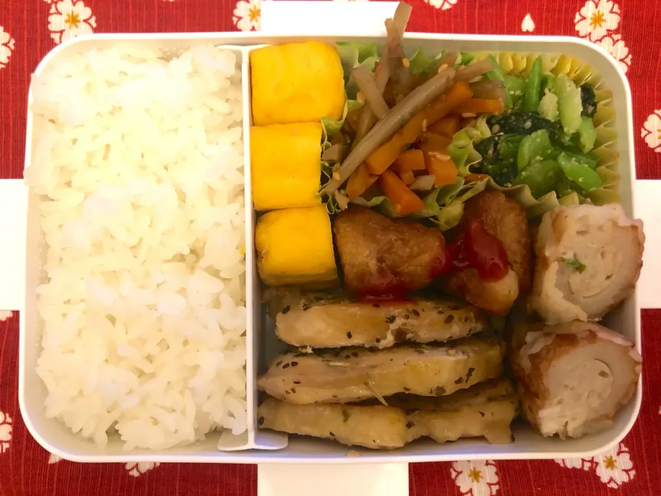 鶏ムネの香草焼き弁当|freeさん