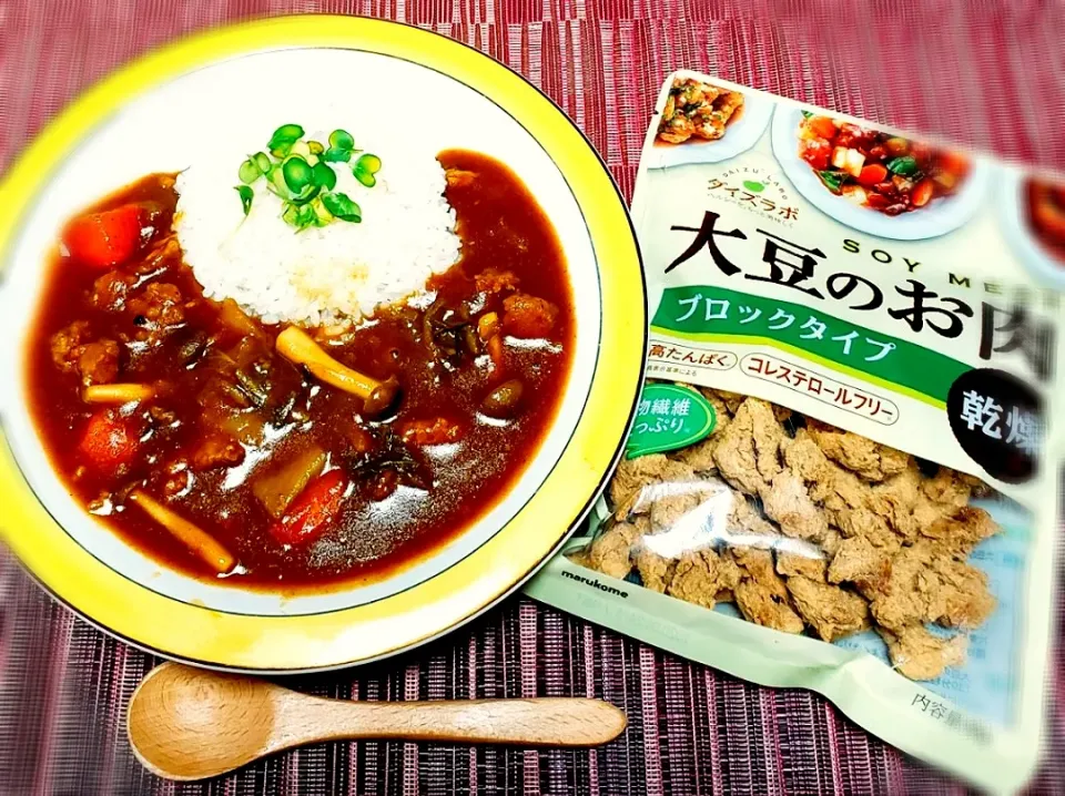 Snapdishの料理写真:圧力鍋におまかせ時短👍
大豆のお肉と白菜とろとろカレー|yukaringoさん