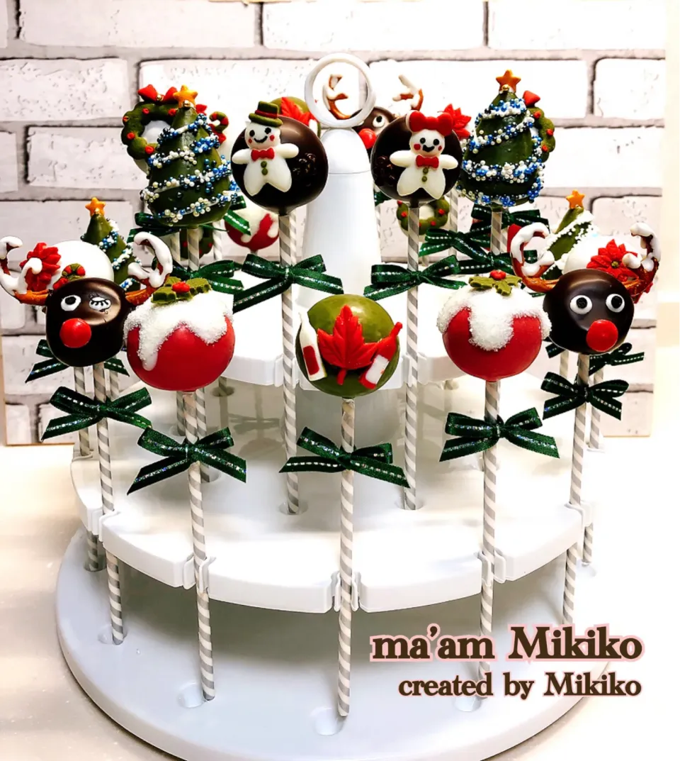 Christmas cake pops with Canadian wine|マダァムMikikoさん