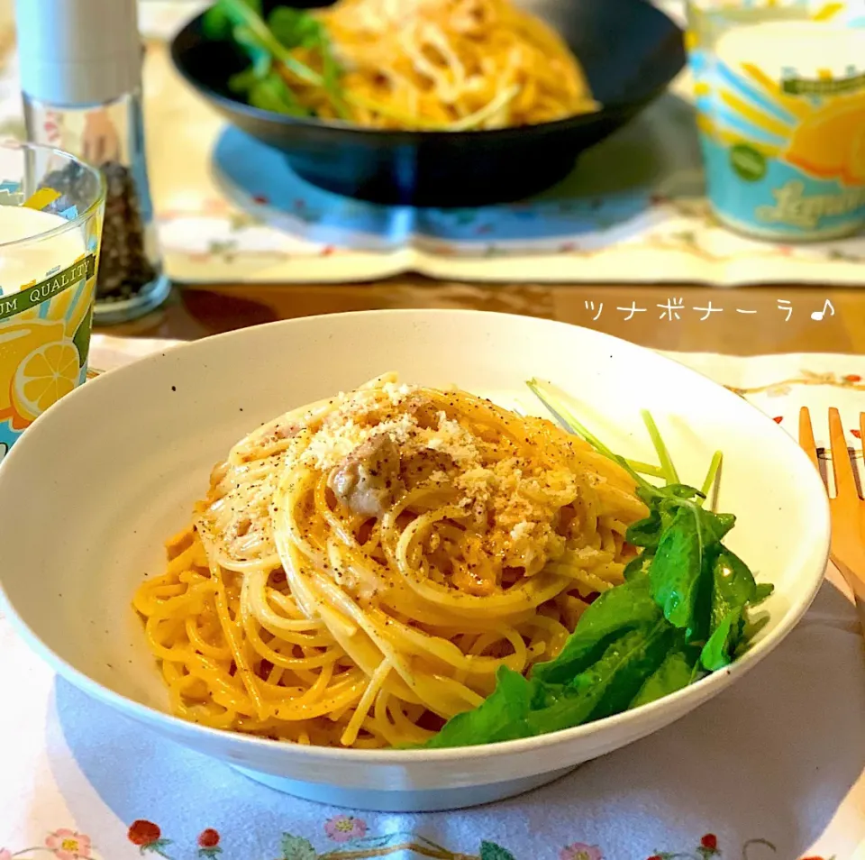 リピリピ⸜❤︎⸝‍しょうこさんの料理 ツナボナーラ♪|あゆさん