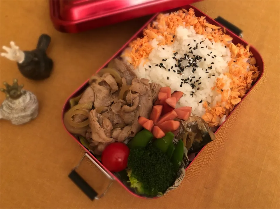 息子弁当〜42 豚のしょうが焼き弁当|mashaさん