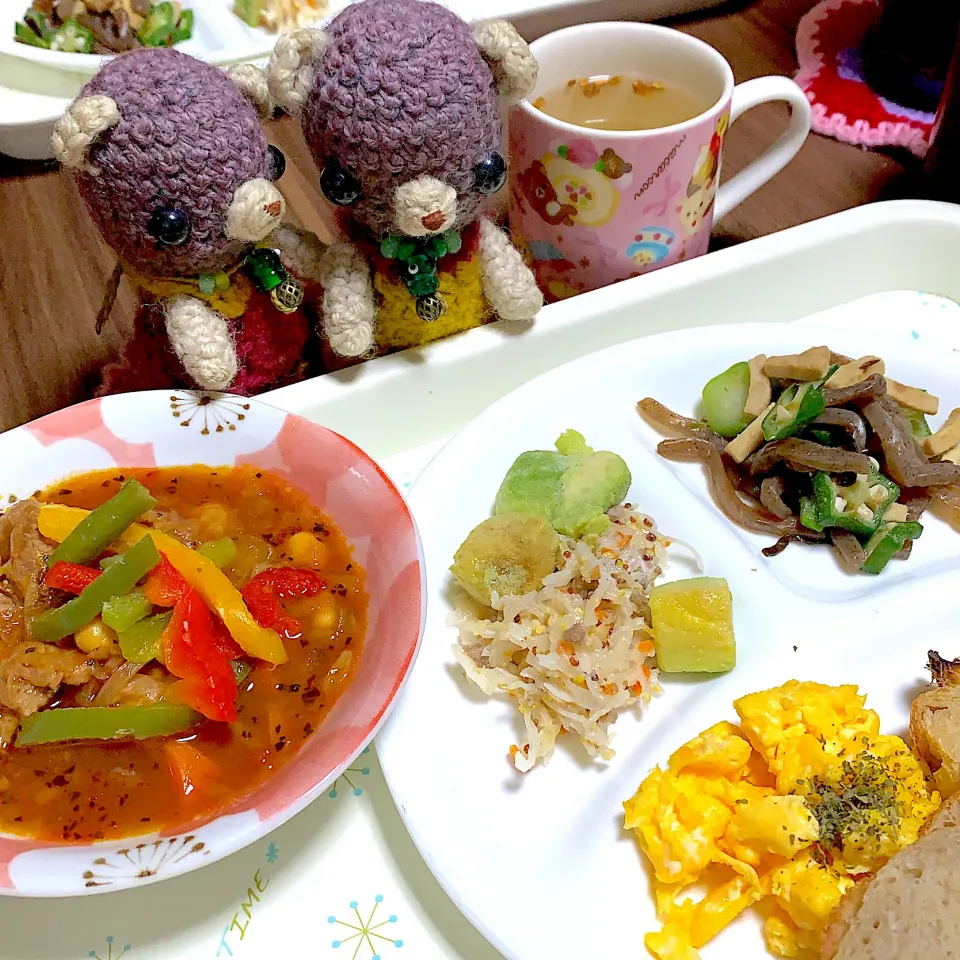 Snapdishの料理写真:朝ごぱん(*´∇｀*)|chagashiさん