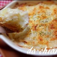 おさかなミンチとポテトのグラタン