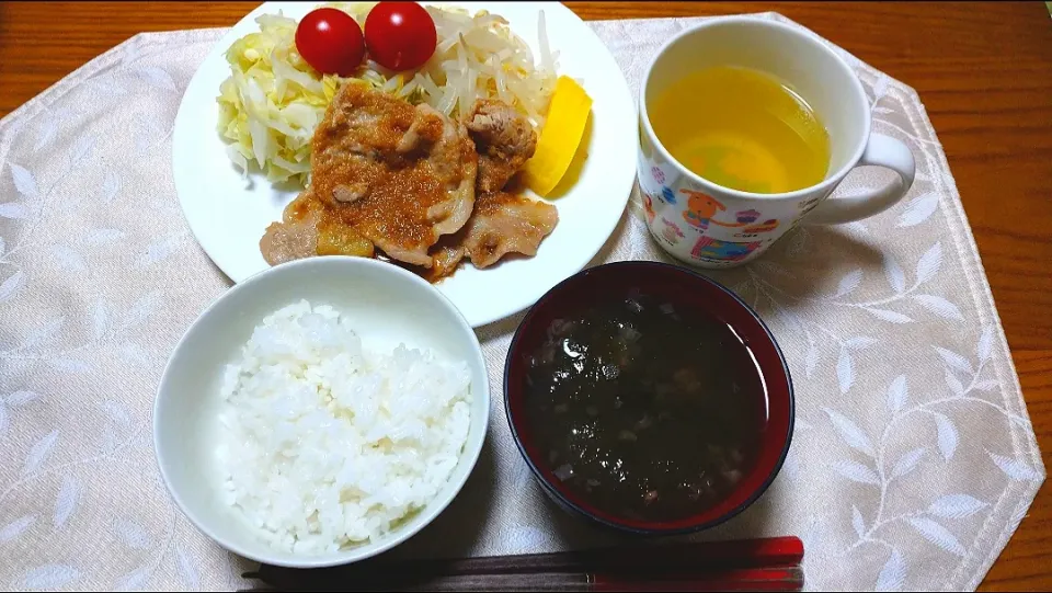 12/2の夕食
糀甘酒を使って豚肉の生姜焼き|卯月さん