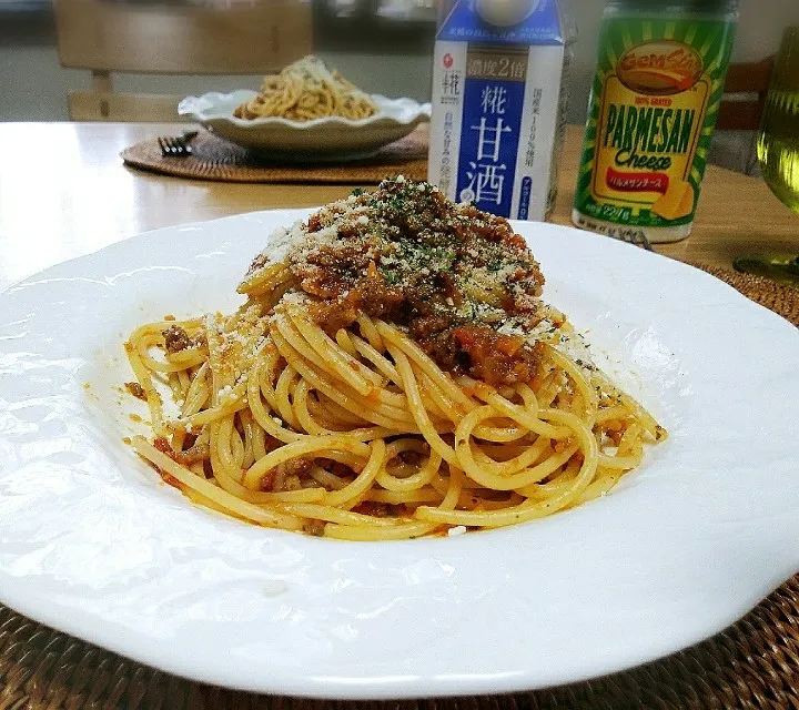 Snapdishの料理写真:水無し甘酒入りで、お野菜たっぷりポロネーゼ🍝|sakurakoさん