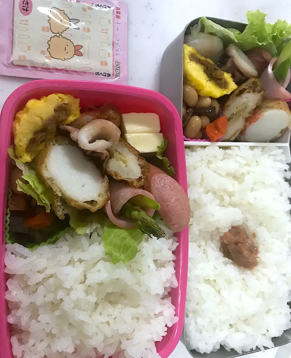 #旦那様と高2娘のお弁当|やすあけさん