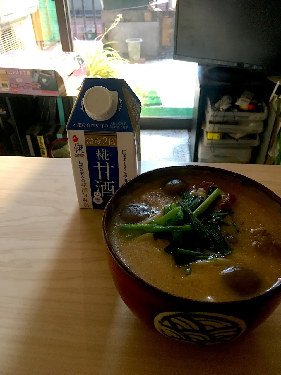 夜勤明け糀甘酒の素➕信州味噌で煮込みうどん|Tarou  Masayukiさん