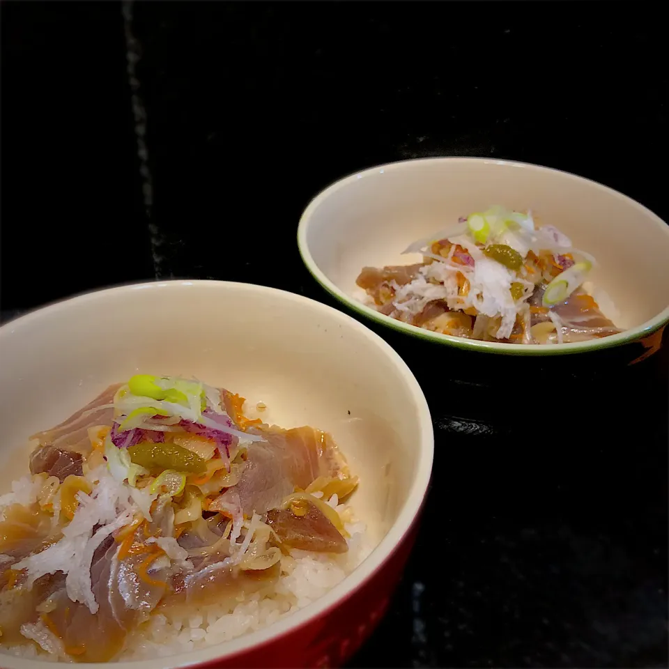 ニンニク香るカツオの漬丼　家族に大好評😋😋|佐野未起さん