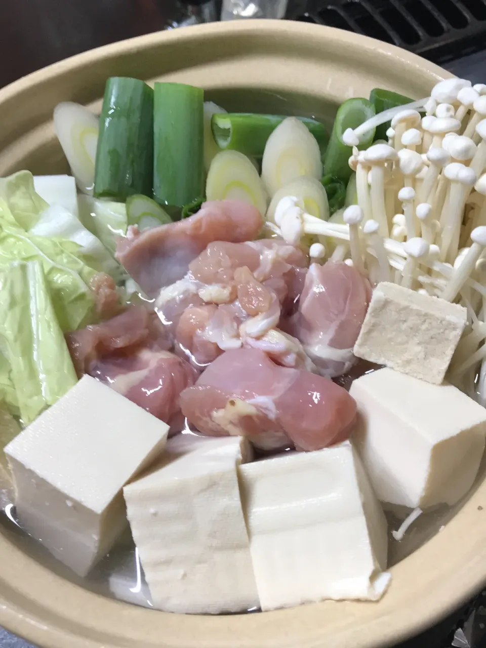 Snapdishの料理写真:鍋キューブの鶏だしうま塩💖|Norio Fukudaさん