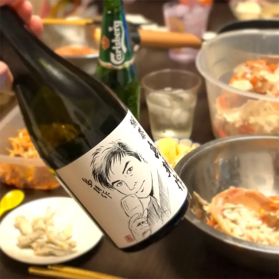 Snapdishの料理写真:日本酒と蟹とコタツ|ふじこさん