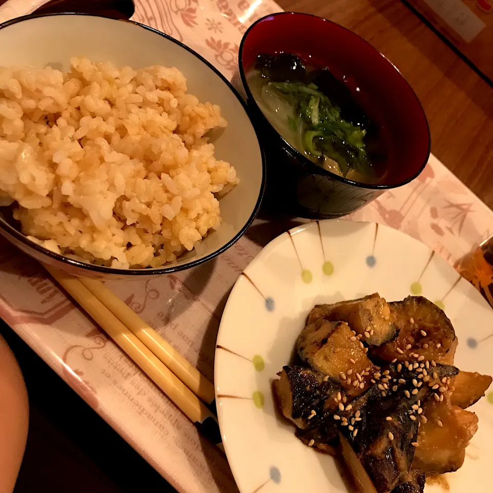 ナスの味噌炒め＆豆腐と玉ねぎの味噌汁|みづきさん