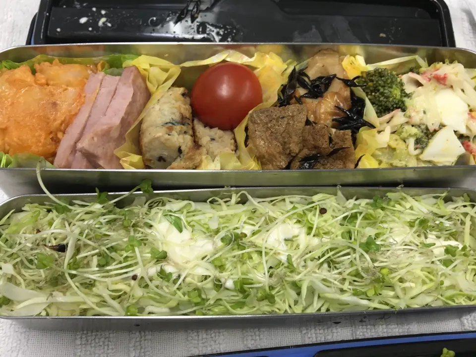 Snapdishの料理写真:糖質制限のお弁当　只今17キロ減|ari526msxさん