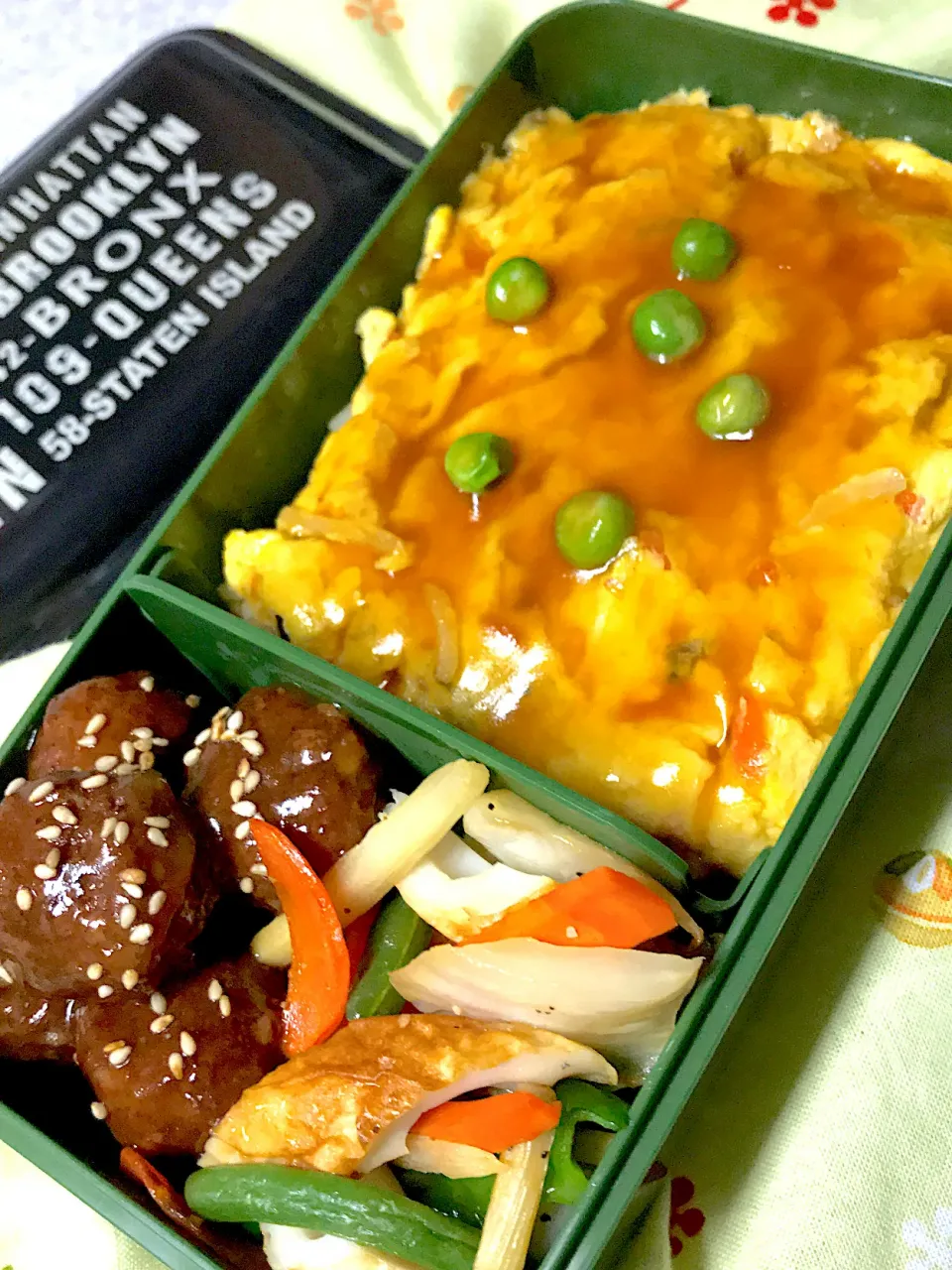 天津飯弁当|りかさん