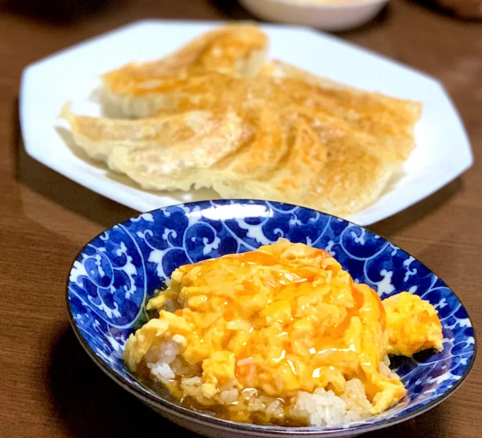天津飯とギョーザ🥟🥟|sakiさん