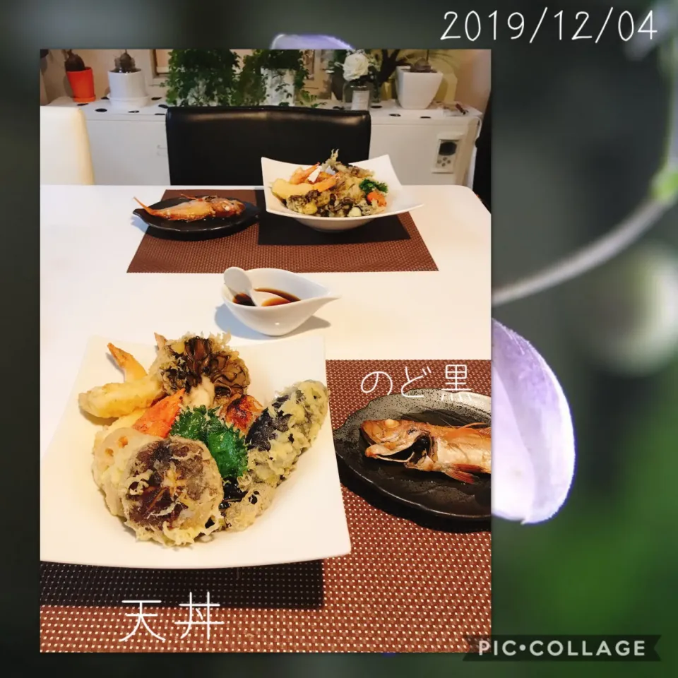 #のど黒（ちっちゃ！😅）煮付け#天丼|みすてりあすゆっこさん