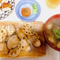 鶏とレンコンの和風炒め
