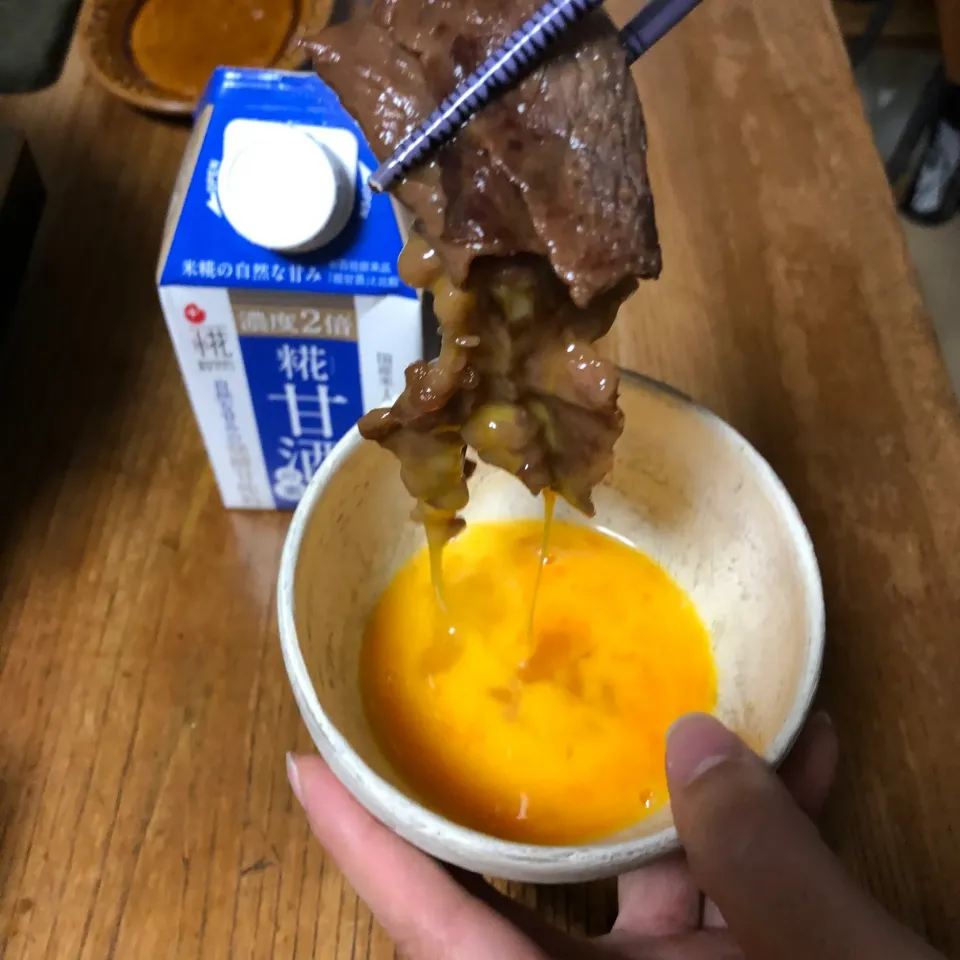 糀甘酒の素ですき焼き|はーさん