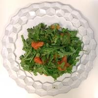 あんぽ柿と春菊のサラダ