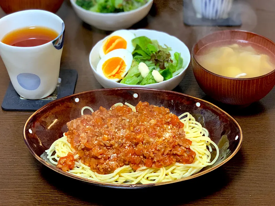 Snapdishの料理写真:🌸 ミートソースパスタ 🌸|たんちゃんさん