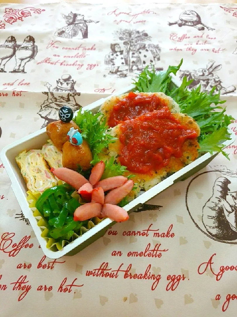 チーズカツレツ弁当💕|いちごさん