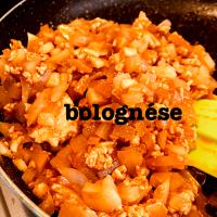 sakurakoちゃんの。水無し甘酒入りで、お野菜たっぷりポロネーゼ🍝