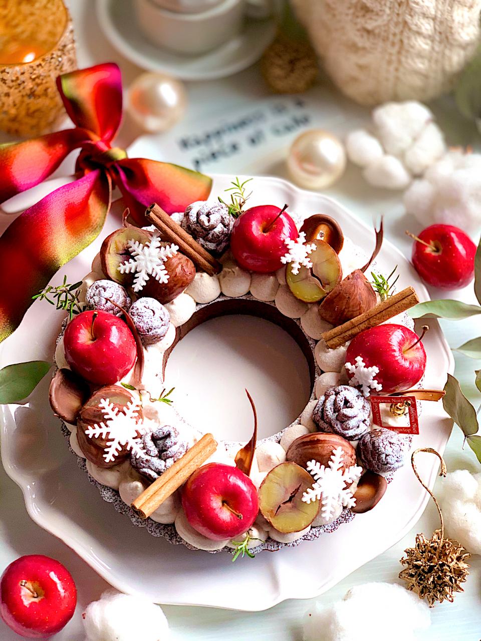 🎄✨クリスマスリースタルト🎄✨
