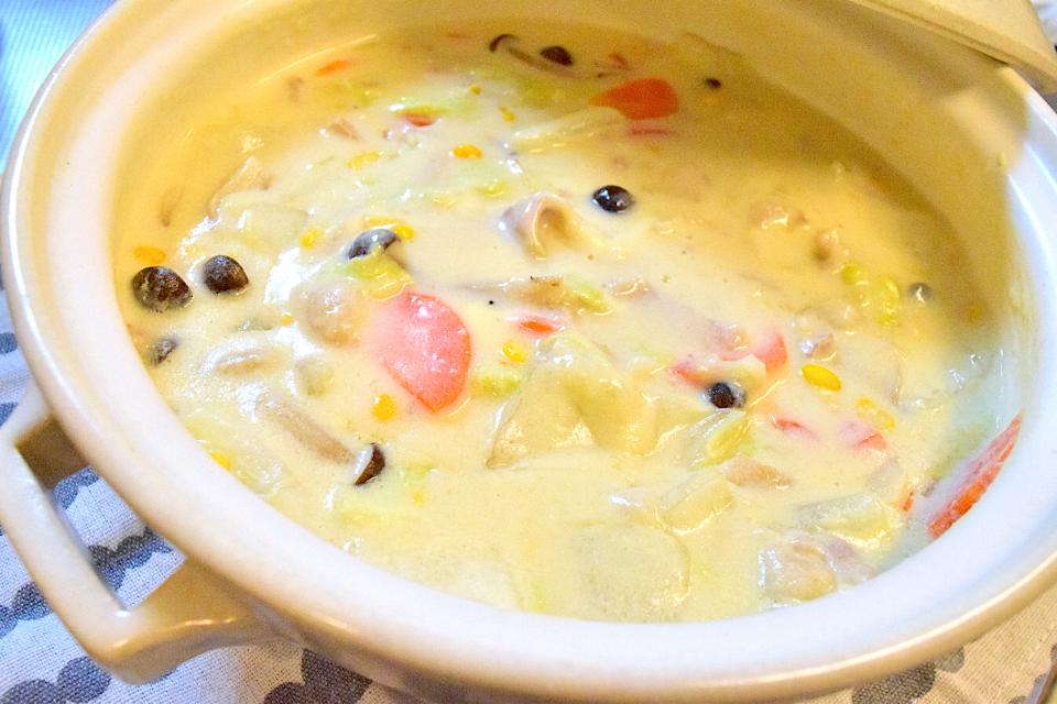 土鍋で白菜のクリームチーズ煮🍲