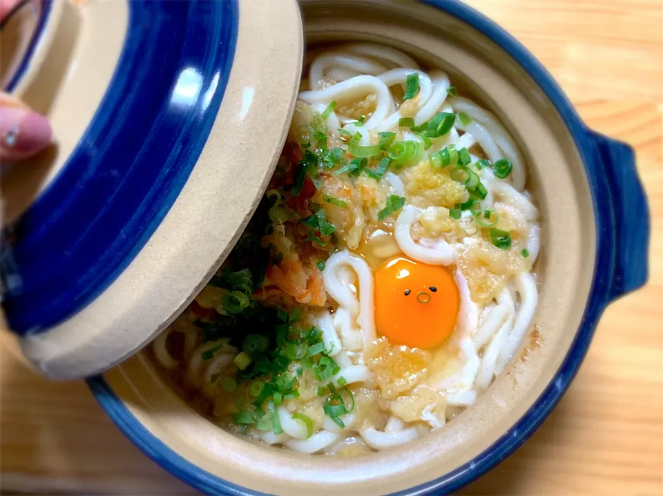 鍋焼うどん！|ちびぷにさん