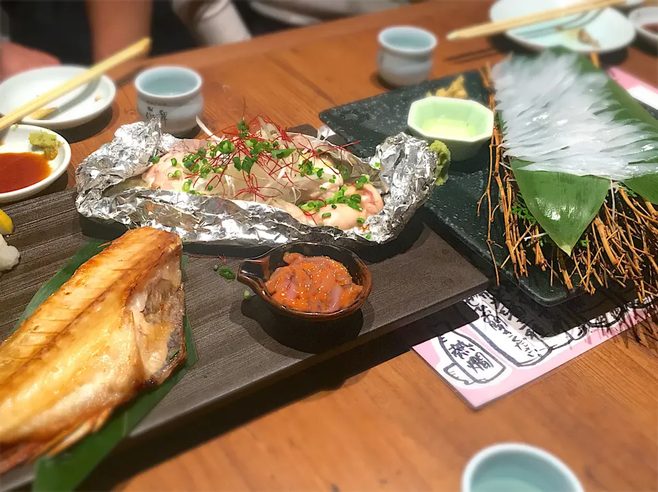 赤魚焼き物、スズキの白子、今日のイカ|katsumaniaさん