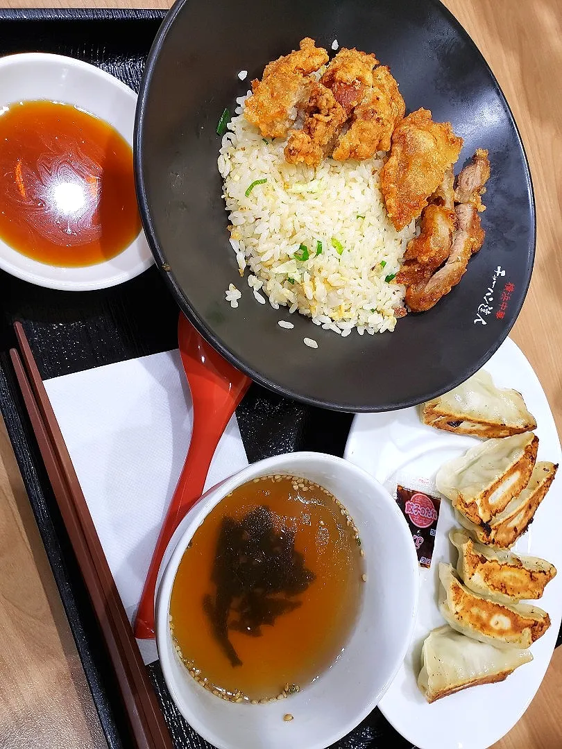 ユーリンチー炒飯+餃子セット|まりなさん