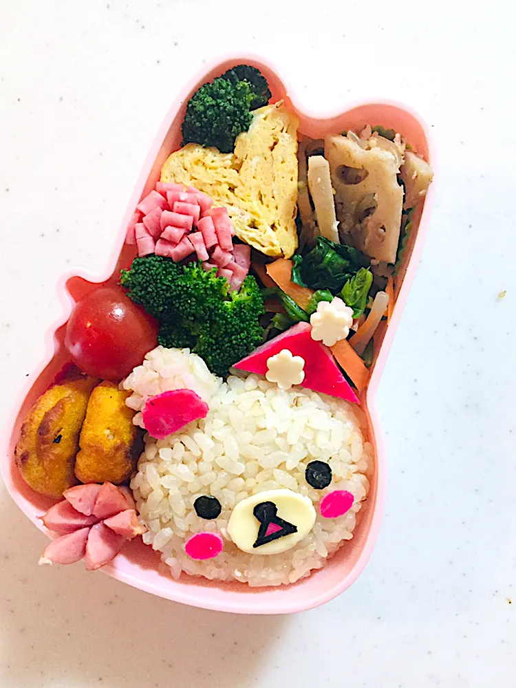 Snapdishの料理写真:あーたんさんの料理 リラックマのクリスマス弁当🎄|pimoriさん