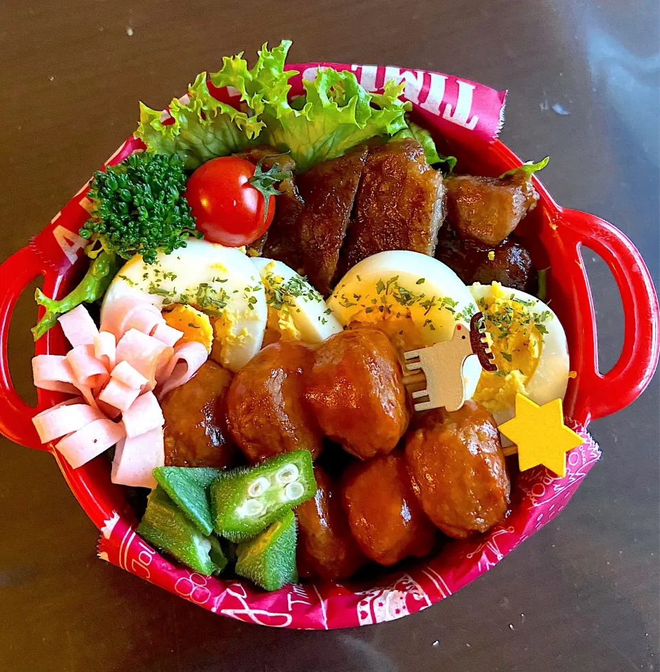 Snapdishの料理写真:豚の照り焼き弁当|yakkoさん