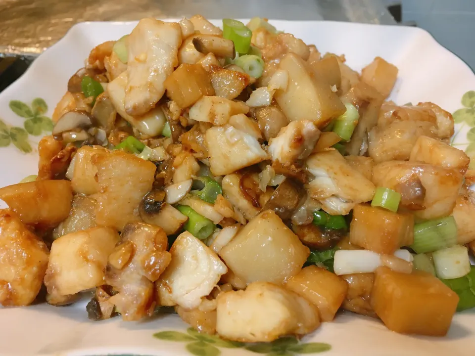 Chicken with bamboo shoots teriyaki|reigineさん