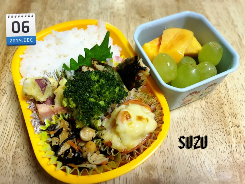 6日のお弁当😊
次女も同じものを作ったけど、出るのが早くて、写メ撮れなかった〜😭|suzuさん