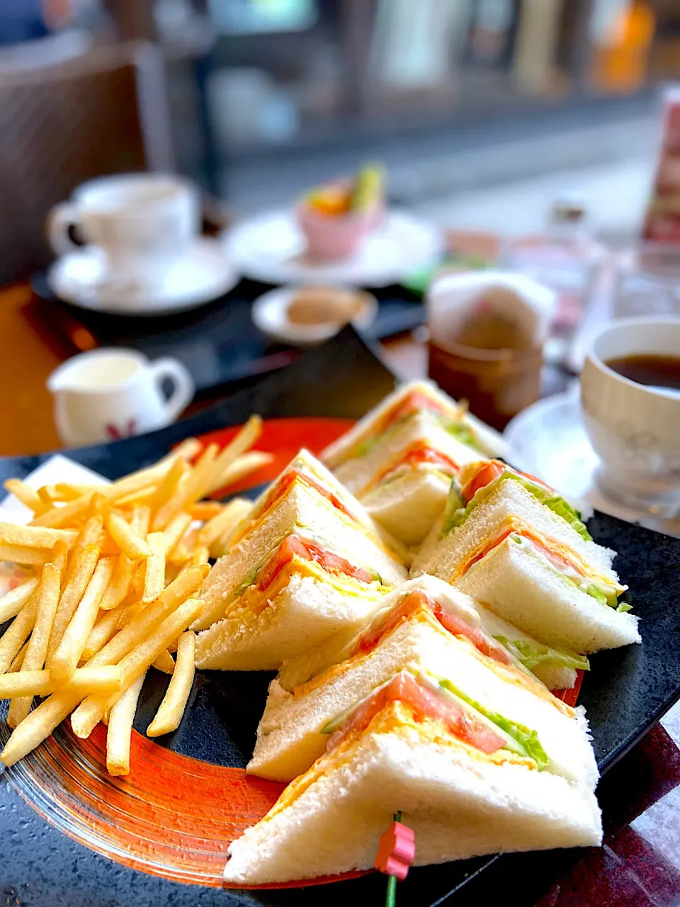 桜珈琲さんにてサンドウィッチセット🥪|ナナさん