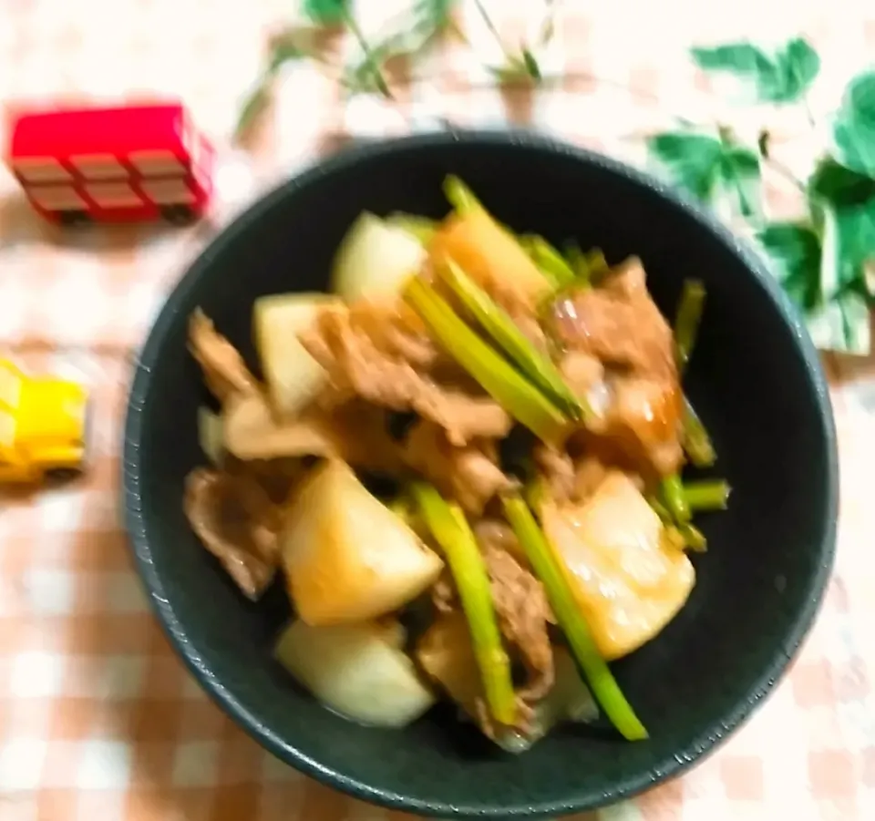 豚肉とかぶの味噌バター炒め|花ママさん