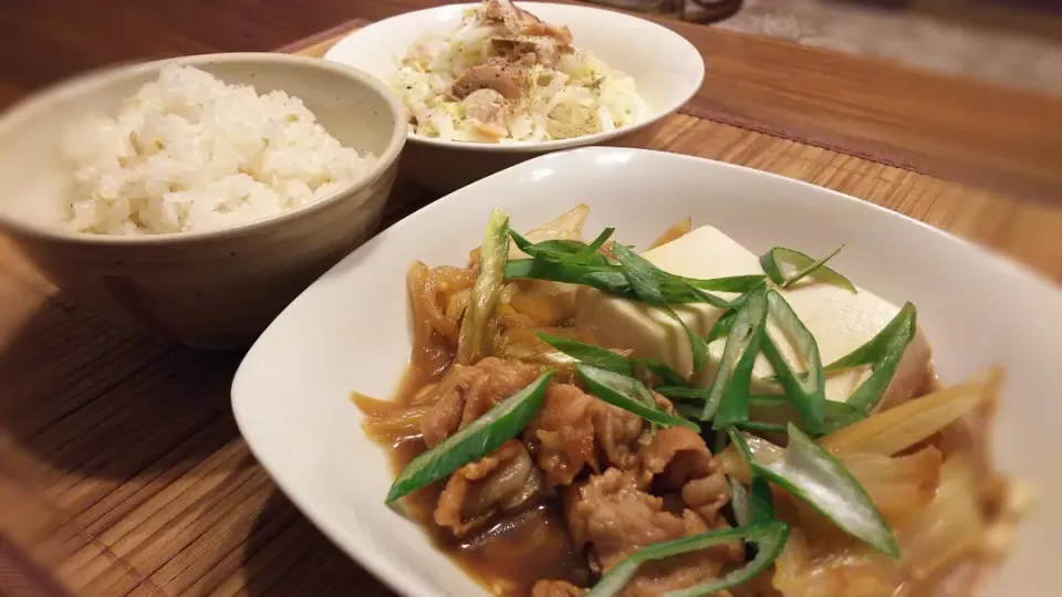 肉豆腐～
の晩ごはん✨|kaz(*･ω･)さん