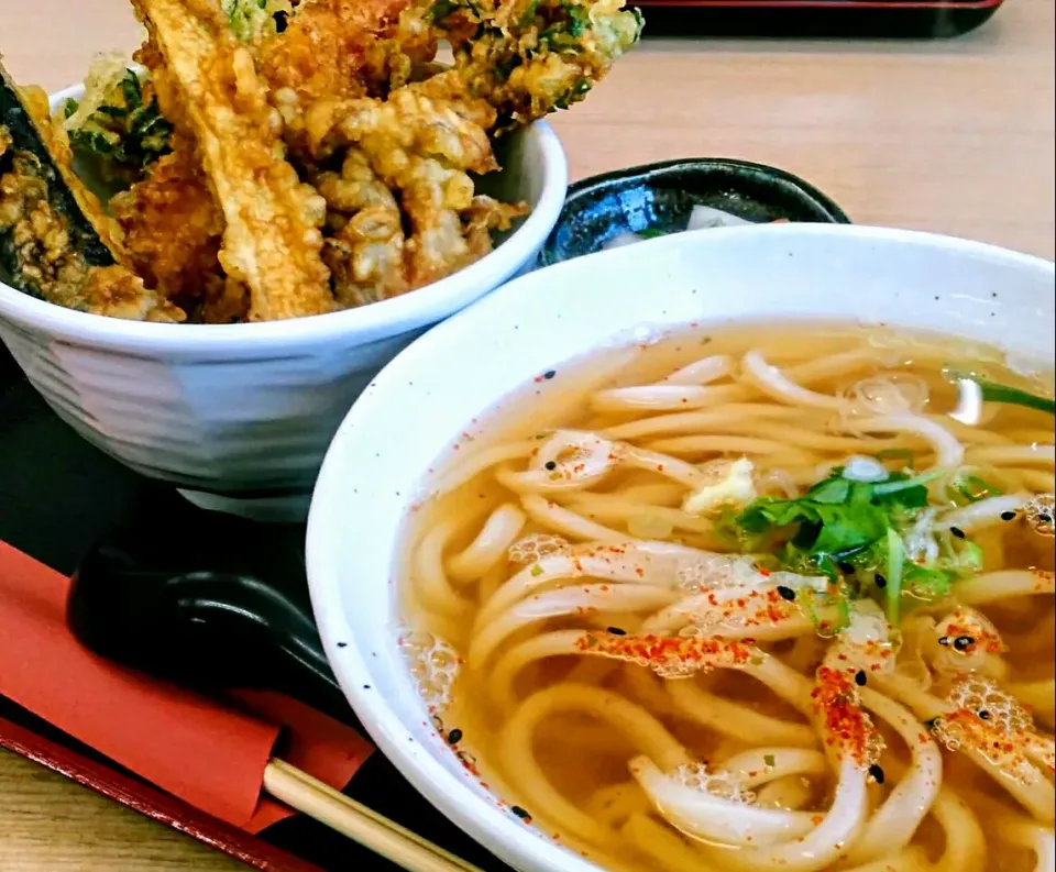 Snapdishの料理写真:さと山定食 @うどんさと山　神奈川県相模原市緑区川尻4134|のも💛さん