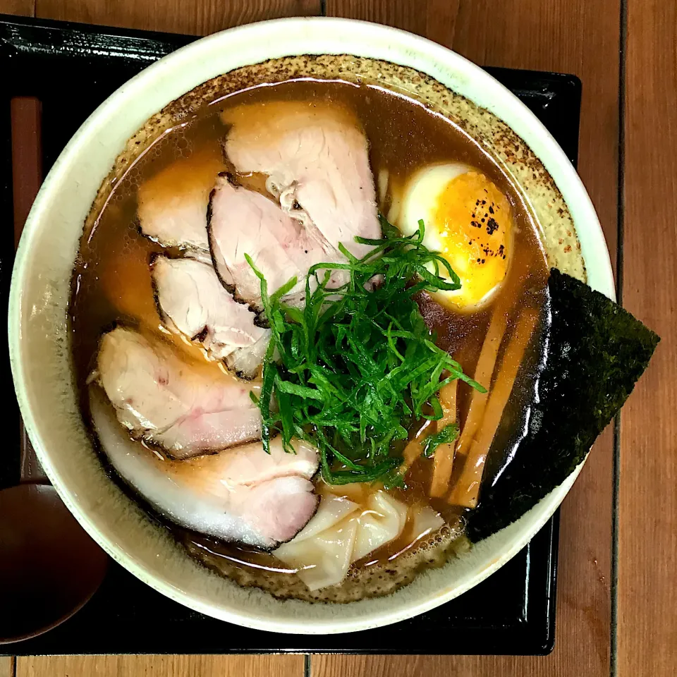 麺切　白流　アンコウとアサリの焼き干し特製醤油そば|なお🅿️さん