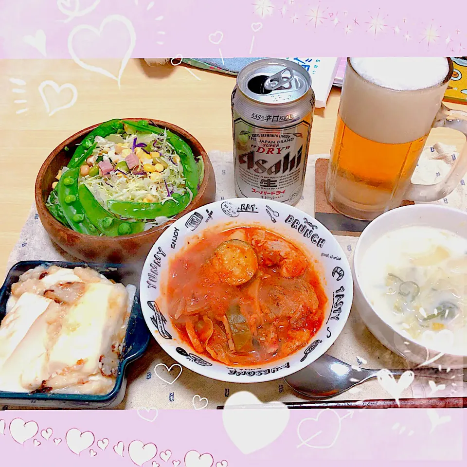 Snapdishの料理写真:１２／８ ｓｕｎ 晩ごはん🍴＊○°|rinaronarさん